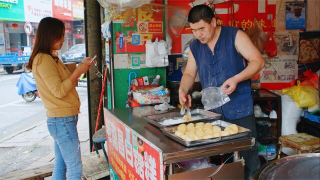 南昌街头小吃,1个只卖1元,软糯香甜每天2000个不够卖