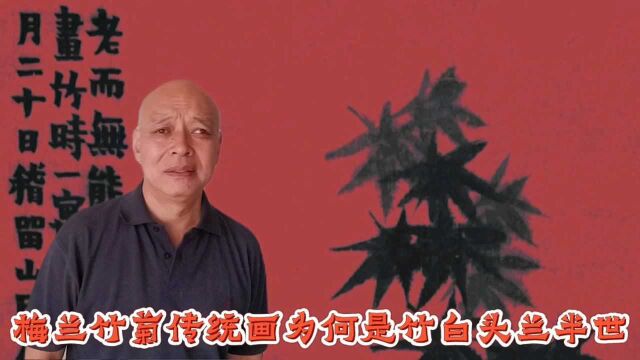 梅兰竹菊都是传统国画入门学科,为何偏偏有竹白头兰半世的说法