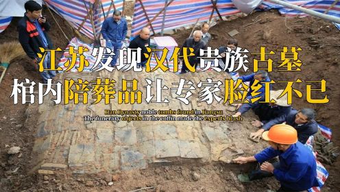 江苏汉代古墓遭到盗掘，专家抢救性发掘，棺内陪葬品却让专家脸红
