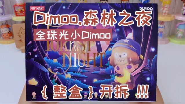 拆盲盒丨Dimoo森林之夜系列整盒拆!