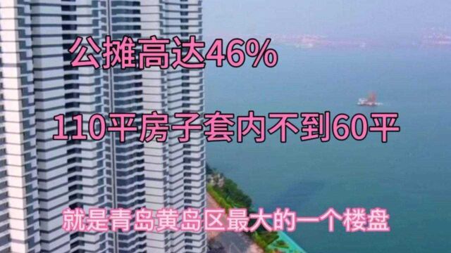 青岛业主含泪哭诉,110平房子套内不到60平,公摊高达46%!