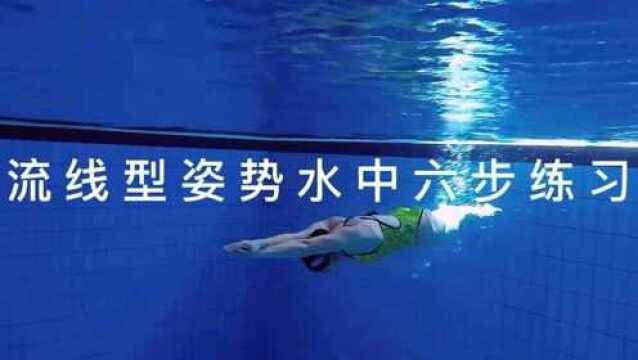 流线型水中六步练习——调整身体姿势,锻炼平衡能力