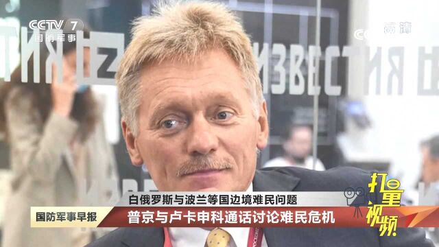 俄罗斯总统普京与卢卡申科通话,讨论难民危机