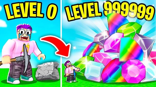 Roblox疯狂挖矿模拟器:变身超级黄金矿工!解锁雷神锤!小格解说