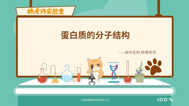 橘老师课堂第598期:蛋白质的分子结构