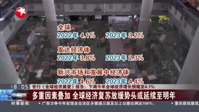 世行《全球经济展望》报告:下调今年全球经济增长预期至4.1%