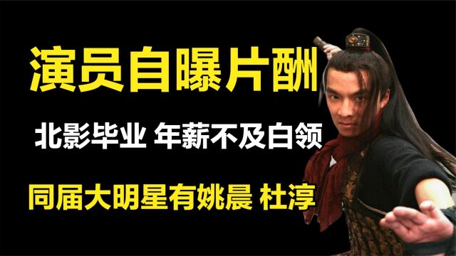 演员的年薪到底有多少?北影戏骨张昊翔自曝年收入30万,同级有姚晨杜淳