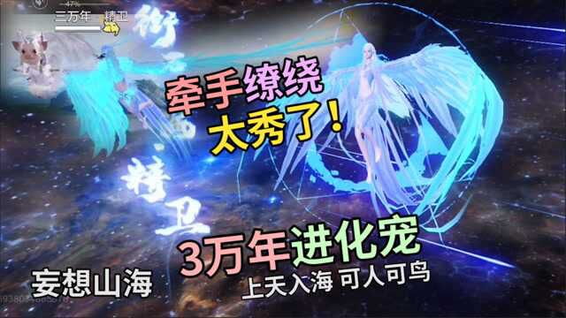 牵手翻滚3万年甲级宠物飞天入海精卫鸟,太秀了!妄想山海坐骑恬恬解说