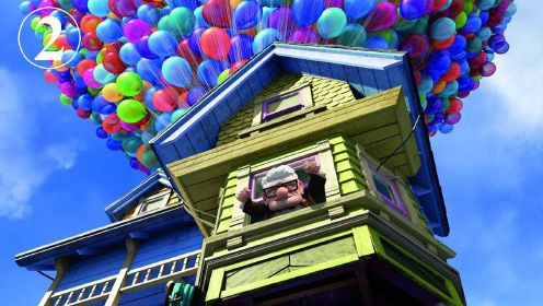 最豪横的老爷子，用热气球带着房子飞上天，开始环游世界  