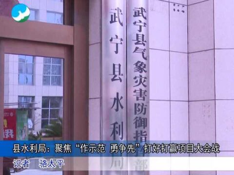 县水利局:聚焦“作示范 勇争先” 打好打赢项目大会战