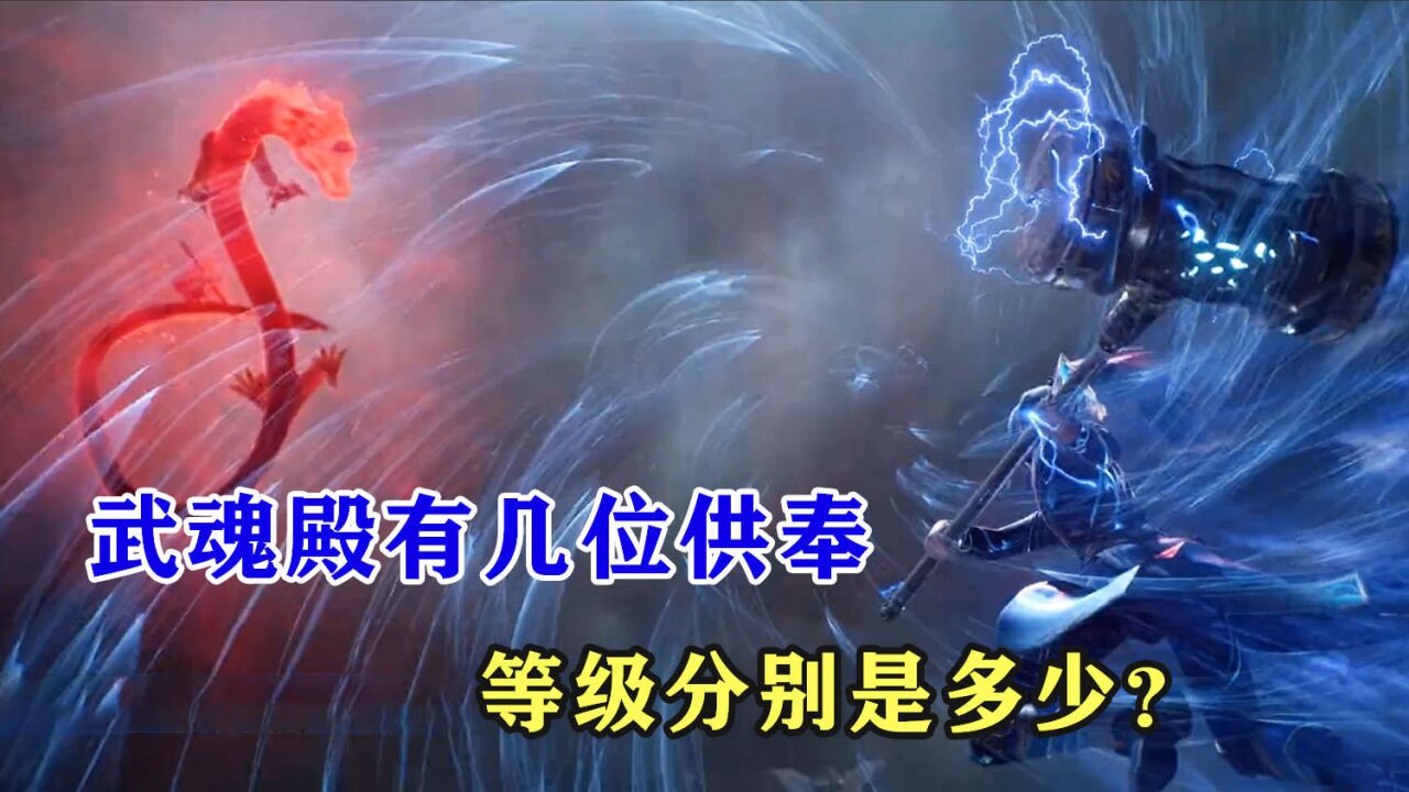斗罗大陆:武魂殿一共有几位供奉,他们的等级分别是多少?