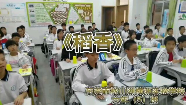 松山湖横沥实验学校六年级“每周一歌”活动视频