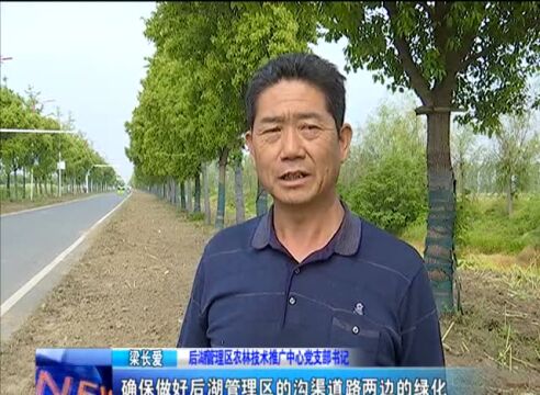 「创成文明城 建设新潜江」后湖管理区:打造景观大道 厚植生态底色