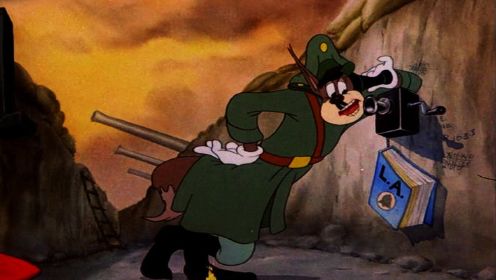 1942年二战期间爆笑喜剧动画，反纳粹版希特狼，这才是宗师级艺术