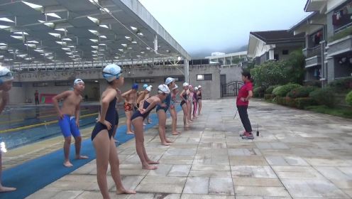 小学游泳队自由泳短距离强度训练课（3-6年级）