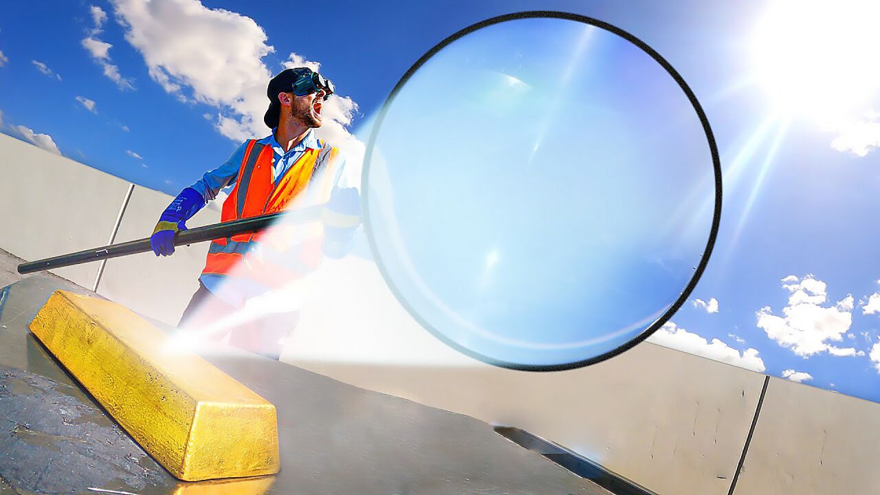 放大镜聚光能将金子熔化吗?看实验结果!