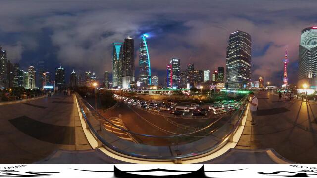 魔都上海延时拍摄(vr360全景视频)