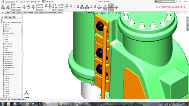 SolidWorks模型分享:冲床