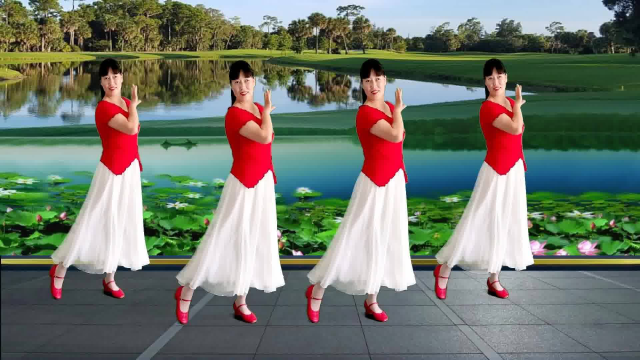 优美旋律广场舞《荷塘月色》优美32步,既简单又好看附教学