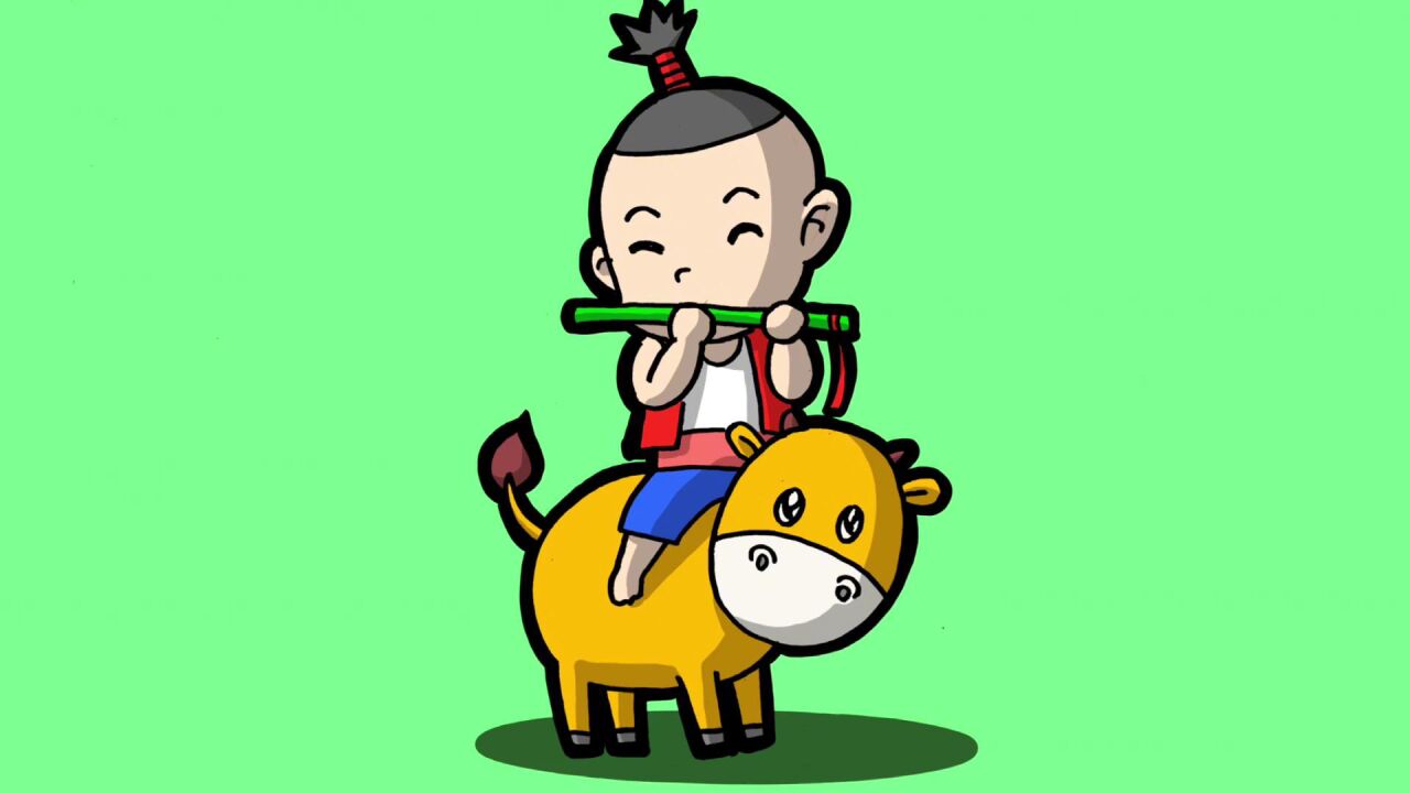 清明节手抄报素材:牧童简笔画,用在手抄报上超合适#简笔画_腾讯视频