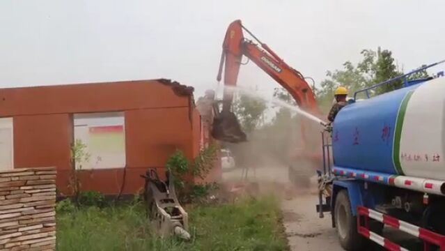 原延庆果品公司育苗基地5000平方米违法建筑被拆除