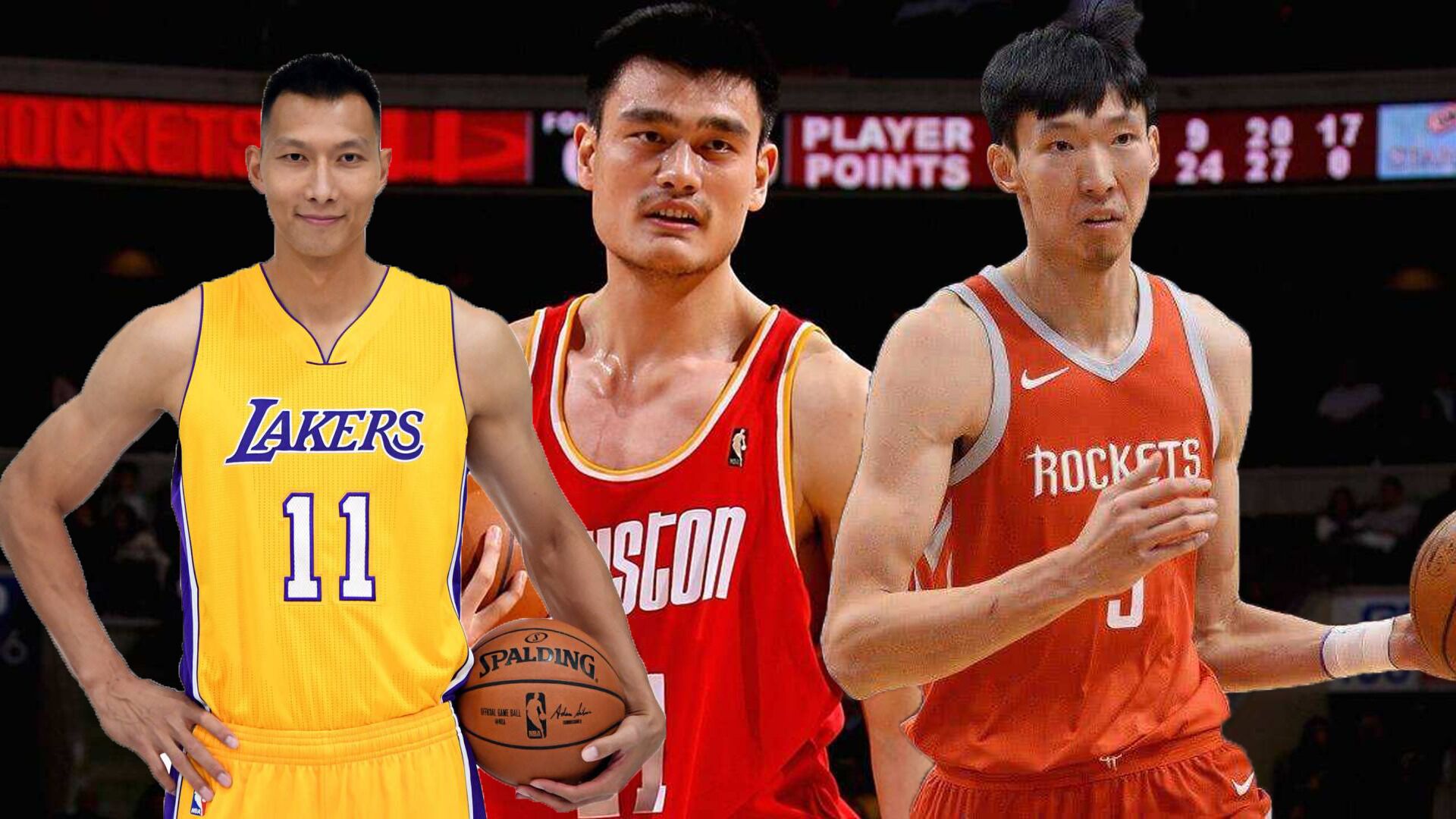 中国球员NBA十佳球，易建联隔扣偶像诺维斯基，姚明上演东方梦幻脚步