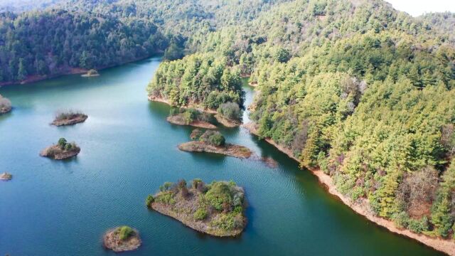 山顶上的湖泊干沙坝.云南省临沧市凤庆县拍摄#临沧市 #凤庆县 #凤庆 #姚青春 #自然风光 #山水风景