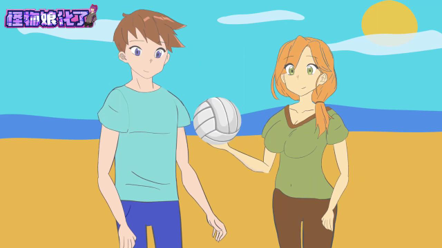 我的世界:史蒂夫玩沙滩排球,直接被爆头,怪物娘化了