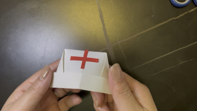 护士帽折纸教程