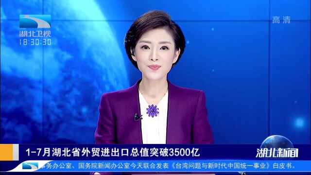 17月湖北省外贸进出口总值突破3500亿