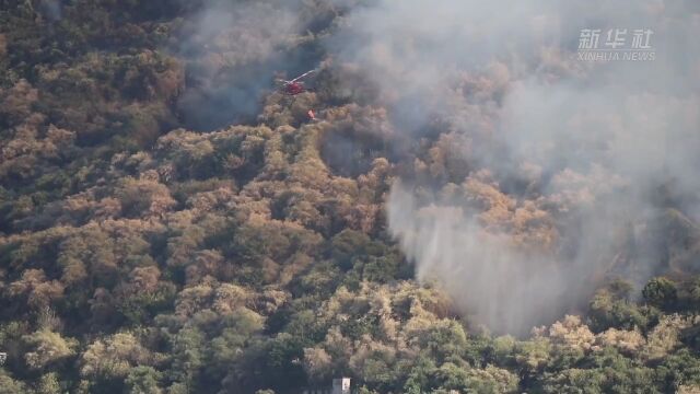 重庆涪陵江北街道山火明火已基本扑灭