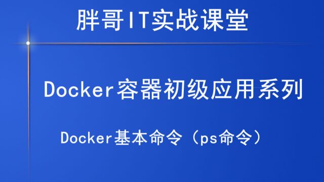 Docker基本命令(ps命令)下2