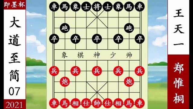 象棋神少帅:即墨杯 郑惟桐步步争先 王天一输攻墨守 破解飞相局 #象棋 #王天一 #郑惟桐 #神少帅 #即墨杯