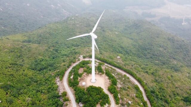 广东省江门市,台山市山咀港码头川山群岛旅游度假区上川岛,台山风车山