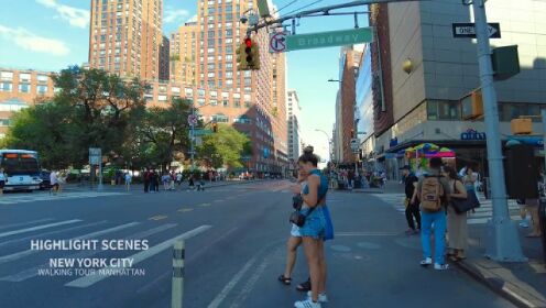 [4K]纽约市下曼哈顿夏季步行街-百老汇，联合广场公寓。#唐加文#