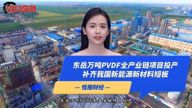 东岳万吨PVDF全产业链项目投产,补齐我国新能源新材料短板