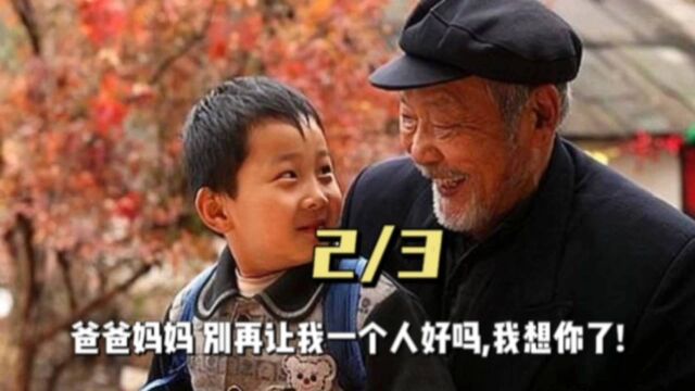 第2集‖爸爸妈妈 别再让我一个人好吗,我想你了!