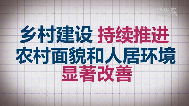 数说新时代|乡村建设持续推进 农村面貌和人居环境显著改善