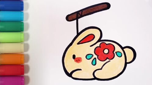 儿歌多多儿童简笔画,灯笼,和爸爸妈妈画个可爱的新年灯笼