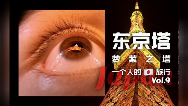 在黑夜中熠熠生辉——东京塔【独行东京#9】【日本之行Vlogⷲ022冬】【VLOG#34】