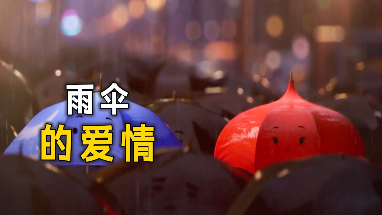 雨伞在暴雨天气里,努力追求自己的爱情!