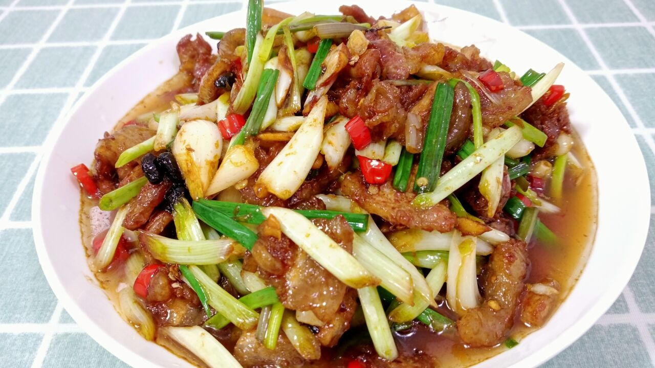 家常菜藠头炒肉,好吃又下饭,四川人家的味道,一看就会
