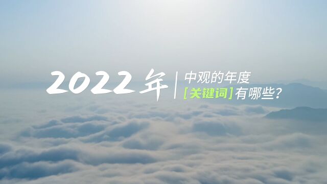 中观2022年度大事记:用4分钟回顾中观向新而行的一年