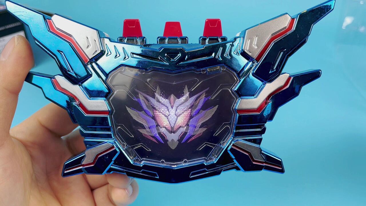 猎铠鹰帅召唤腰带炫蓝版,铠甲勇士声光玩具开箱