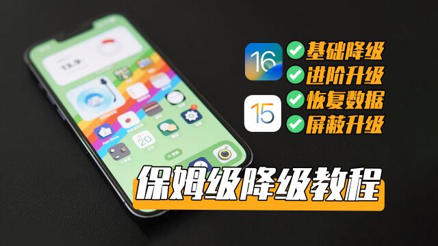 「完美降级」iOS 16降级翻车?保姆级降级教程亲测有效!