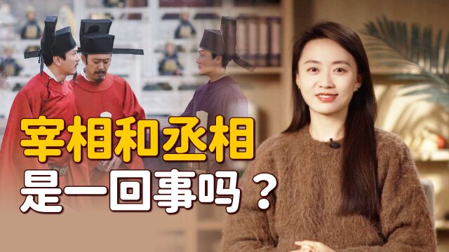 “宰相”和“丞相”,是不是一回事呢?谁的地位更牛呢?