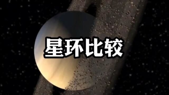 星球星环比较#冥王星 #土星 #太阳系