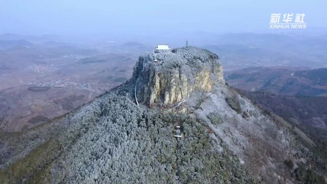 千城胜景丨山东枣庄山亭:雪后抱犊崮 宛如水墨画