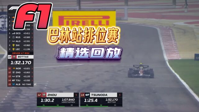 F1一级方程式赛车比赛巴林站排位赛