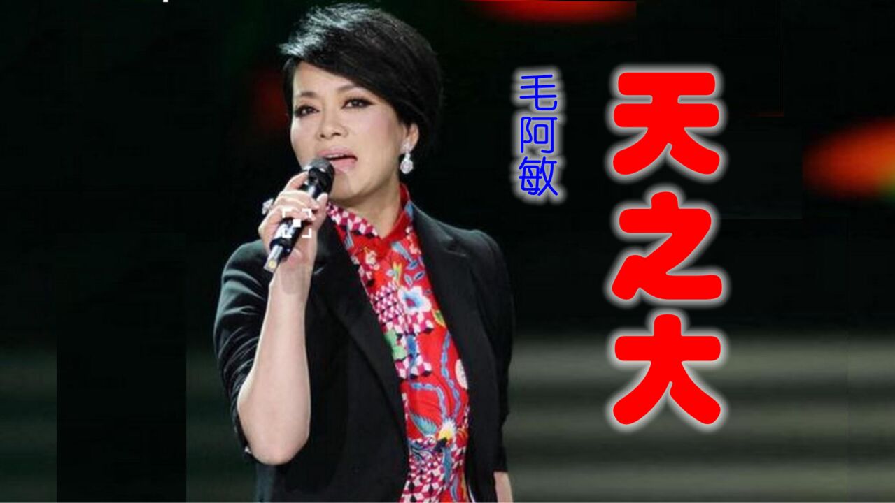 毛阿敏《天之大》,天之大唯有你的爱是完美无瑕!